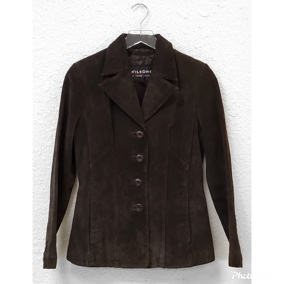 Wilson's brown leather jacket
